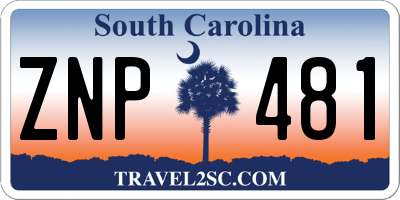 SC license plate ZNP481