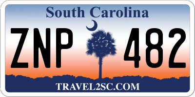 SC license plate ZNP482
