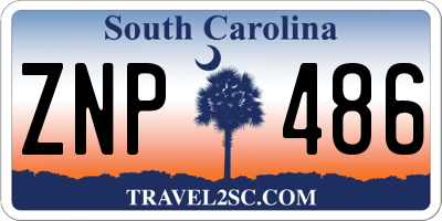 SC license plate ZNP486
