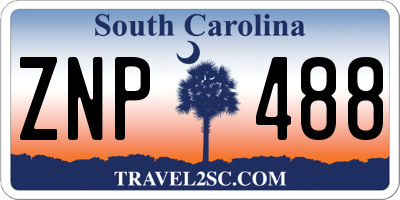SC license plate ZNP488