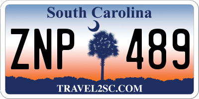 SC license plate ZNP489