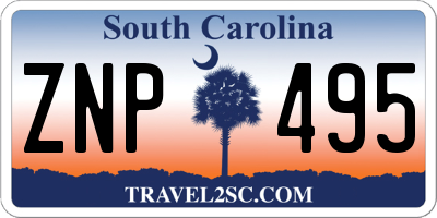 SC license plate ZNP495