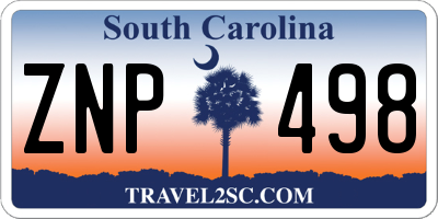 SC license plate ZNP498