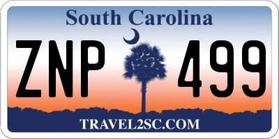 SC license plate ZNP499