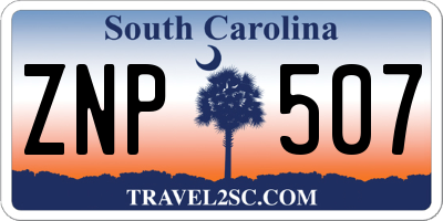 SC license plate ZNP507