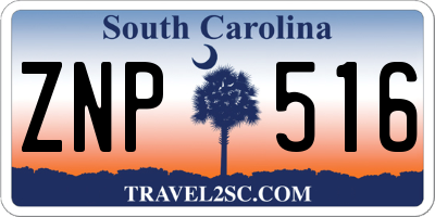 SC license plate ZNP516