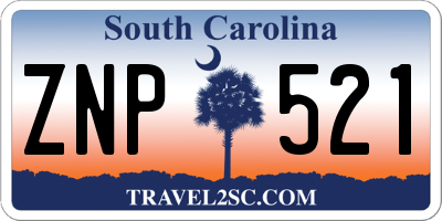 SC license plate ZNP521