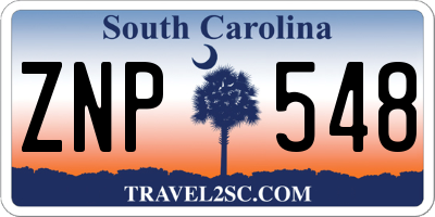 SC license plate ZNP548