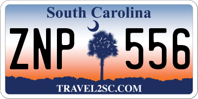 SC license plate ZNP556