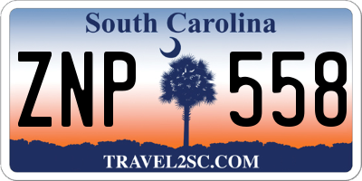 SC license plate ZNP558