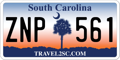 SC license plate ZNP561