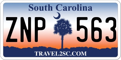 SC license plate ZNP563