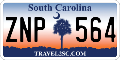 SC license plate ZNP564