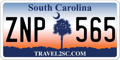 SC license plate ZNP565
