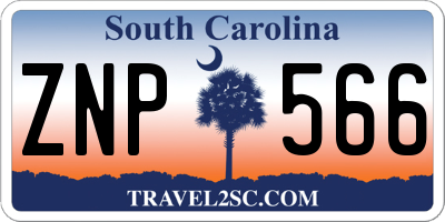 SC license plate ZNP566