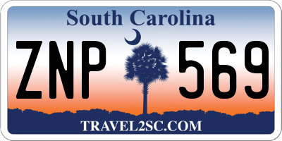 SC license plate ZNP569