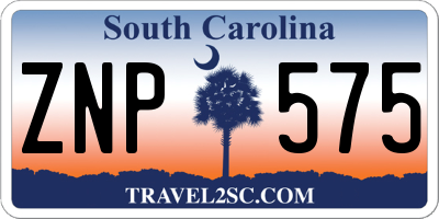 SC license plate ZNP575