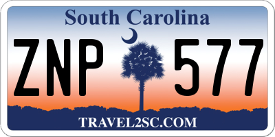SC license plate ZNP577