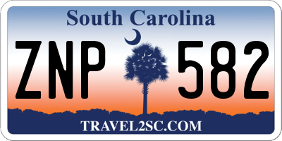 SC license plate ZNP582