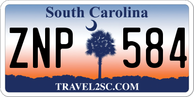 SC license plate ZNP584