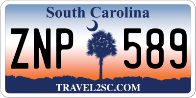 SC license plate ZNP589