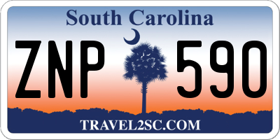 SC license plate ZNP590