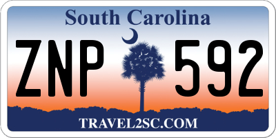 SC license plate ZNP592