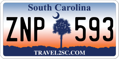 SC license plate ZNP593