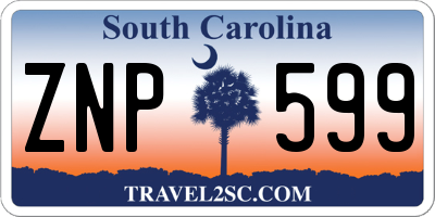 SC license plate ZNP599