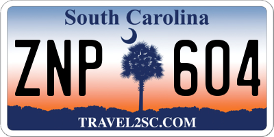 SC license plate ZNP604