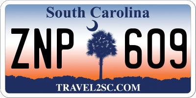 SC license plate ZNP609