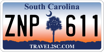 SC license plate ZNP611