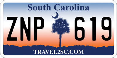 SC license plate ZNP619