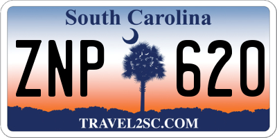 SC license plate ZNP620