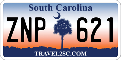 SC license plate ZNP621