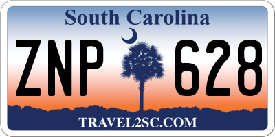 SC license plate ZNP628
