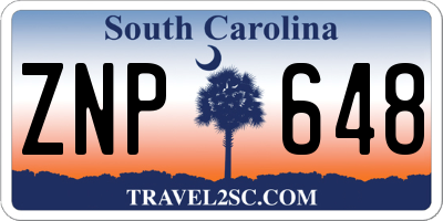 SC license plate ZNP648