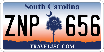 SC license plate ZNP656