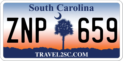 SC license plate ZNP659