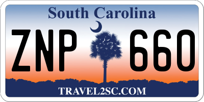 SC license plate ZNP660