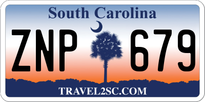 SC license plate ZNP679