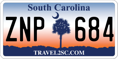 SC license plate ZNP684
