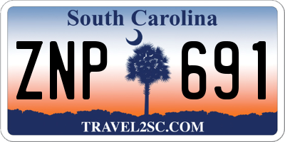SC license plate ZNP691