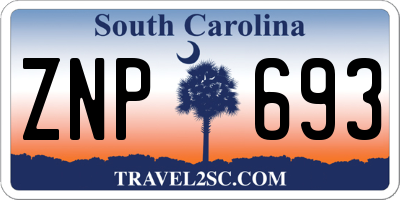 SC license plate ZNP693