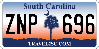 SC license plate ZNP696
