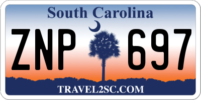 SC license plate ZNP697