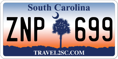 SC license plate ZNP699