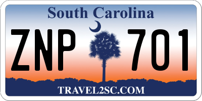 SC license plate ZNP701