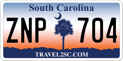 SC license plate ZNP704