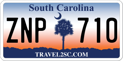 SC license plate ZNP710